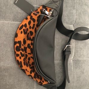 Cheetah print leather bag (price is negotiable)